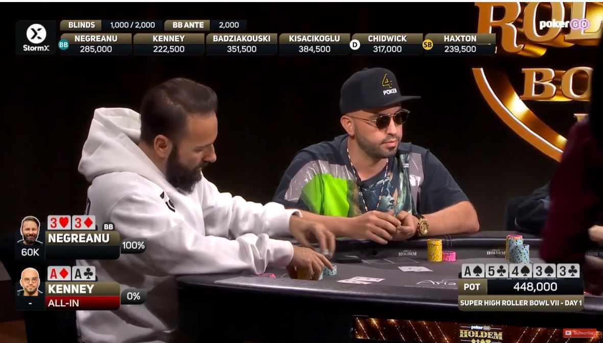 Poker Hand of the Week – Daniel Negreanu Hits 1-Outer Against Bryn Kenney in $300,000 Buy-In Tournament