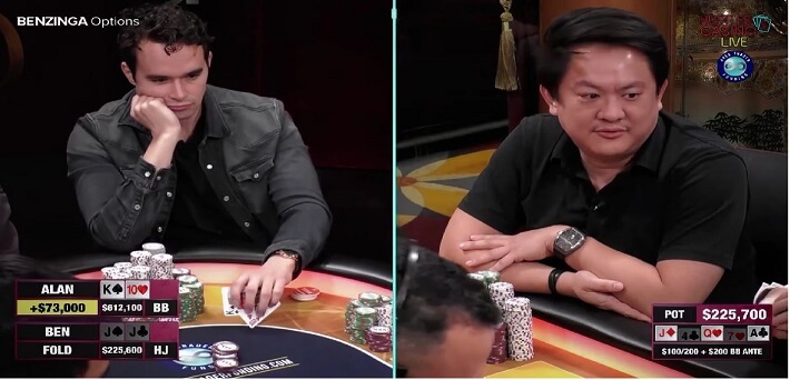 Poker Hand of the Week – Ben Chung Folds A Set Of Jacks against Alan Keating