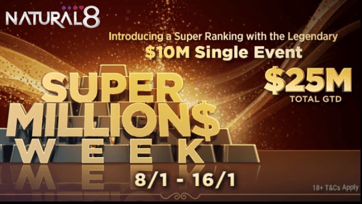 $25,000,000 Guaranteed at the 2023 Super MILLION$ Week on GGNetwork 