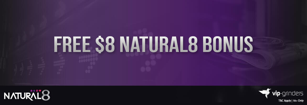Free $8 Natural8 Bonus