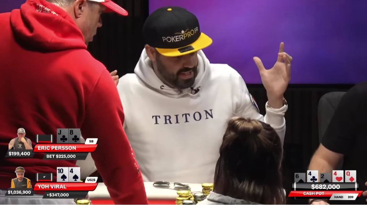 Poker Hand of the Week – Eric Persson’s huge punt in a $906,000 Pot vs. YoH Viral