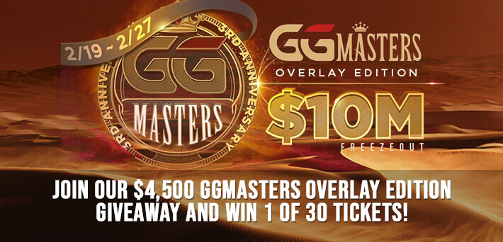 Join Our $4,500 GGMasters Overlay Edition Giveaway And Win 1 Of 30 Tickets!