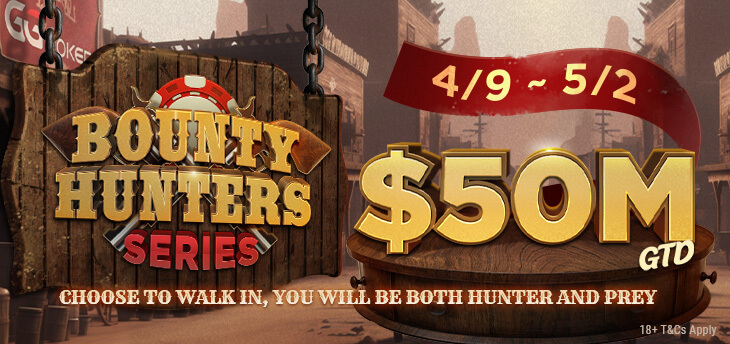 $50,000,000 Guaranteed Bounty Hunters Series Returns To GGPoker