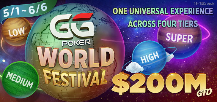 GGPoker Announces Biggest Online Poker Tournament Series Of All Time - $200M Guaranteed GGPoker World Festival