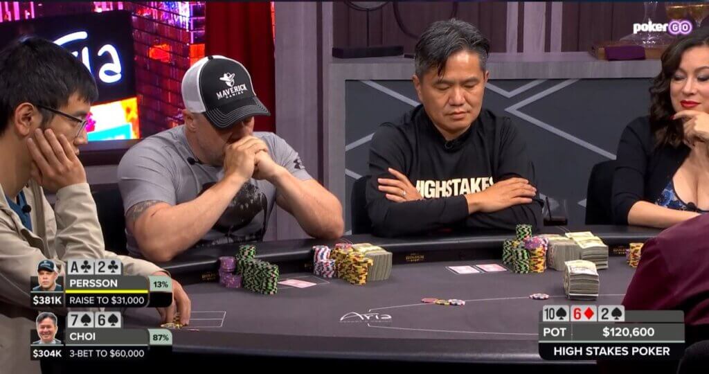 High Stakes Poker Season 10 Episode 12 Highlights - Eric Persson Gives JRB The Middle Finger In $435,400 Pot