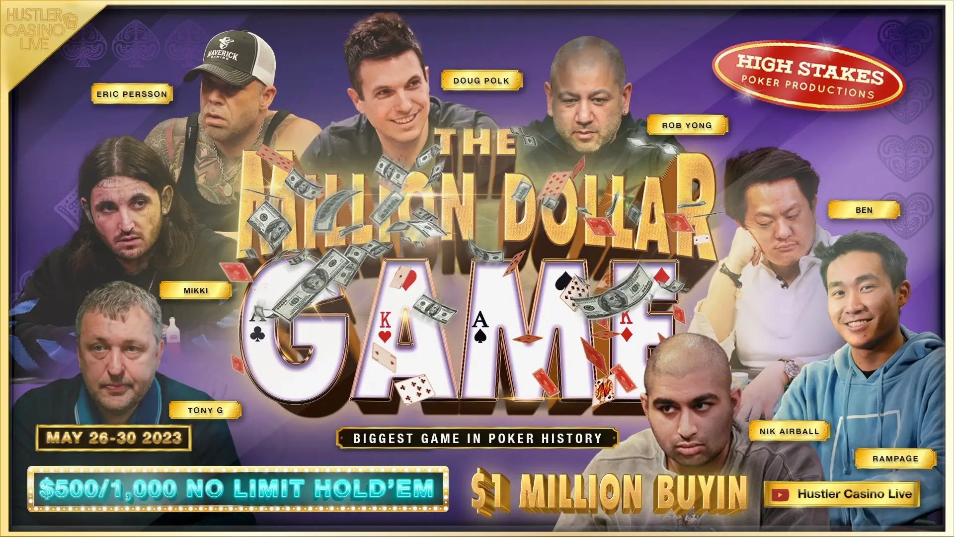 The $1,000,000 Buy-In Million Dollar Cash Game Kicks Off Tomorrow