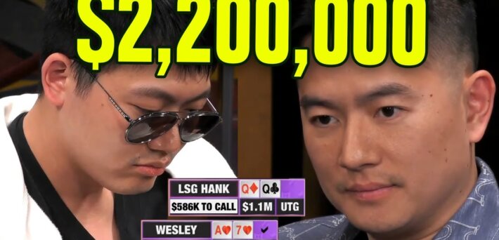 Poker Hand of the Week – Wesley Gets Redemption in A $2,200,000 Pot