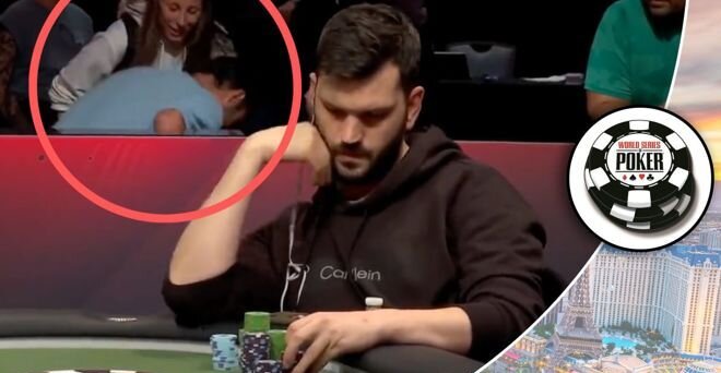 Woman Hits Guy In The Balls During WSOP Final Table Live Stream
