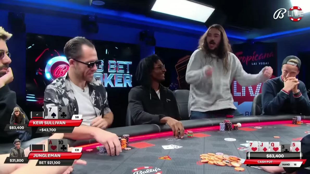 Poker Hand of the Week - Keir Sullivan destroys Jungleman with 72 offsuit