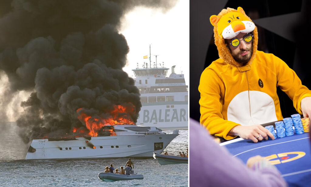 27 Meter Yacht Owned by Poker Player The Lion Goes Up in Flames