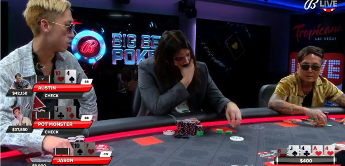 Austin says to Jason: I will fuck your mom in front of you on Big Bet Poker