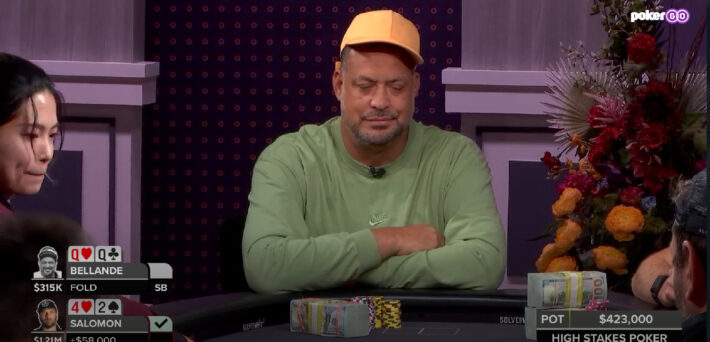 High Stakes Poker - JRB Folds Pocket Queens Preflop, Flops Two Sets In A Row