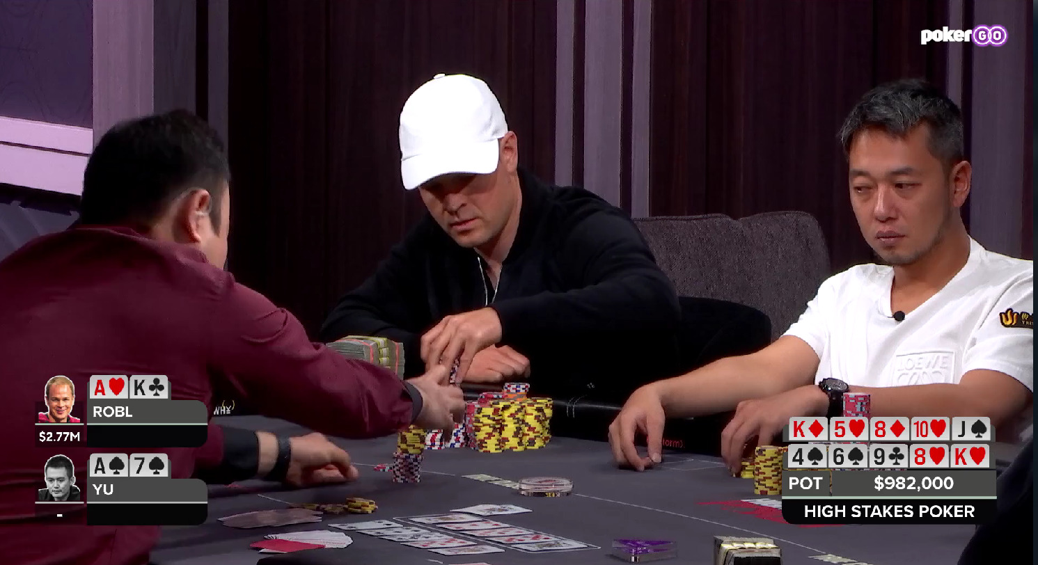 High Stakes Poker - Charles Gets Crushed And A $1,109,000 Pot (3)