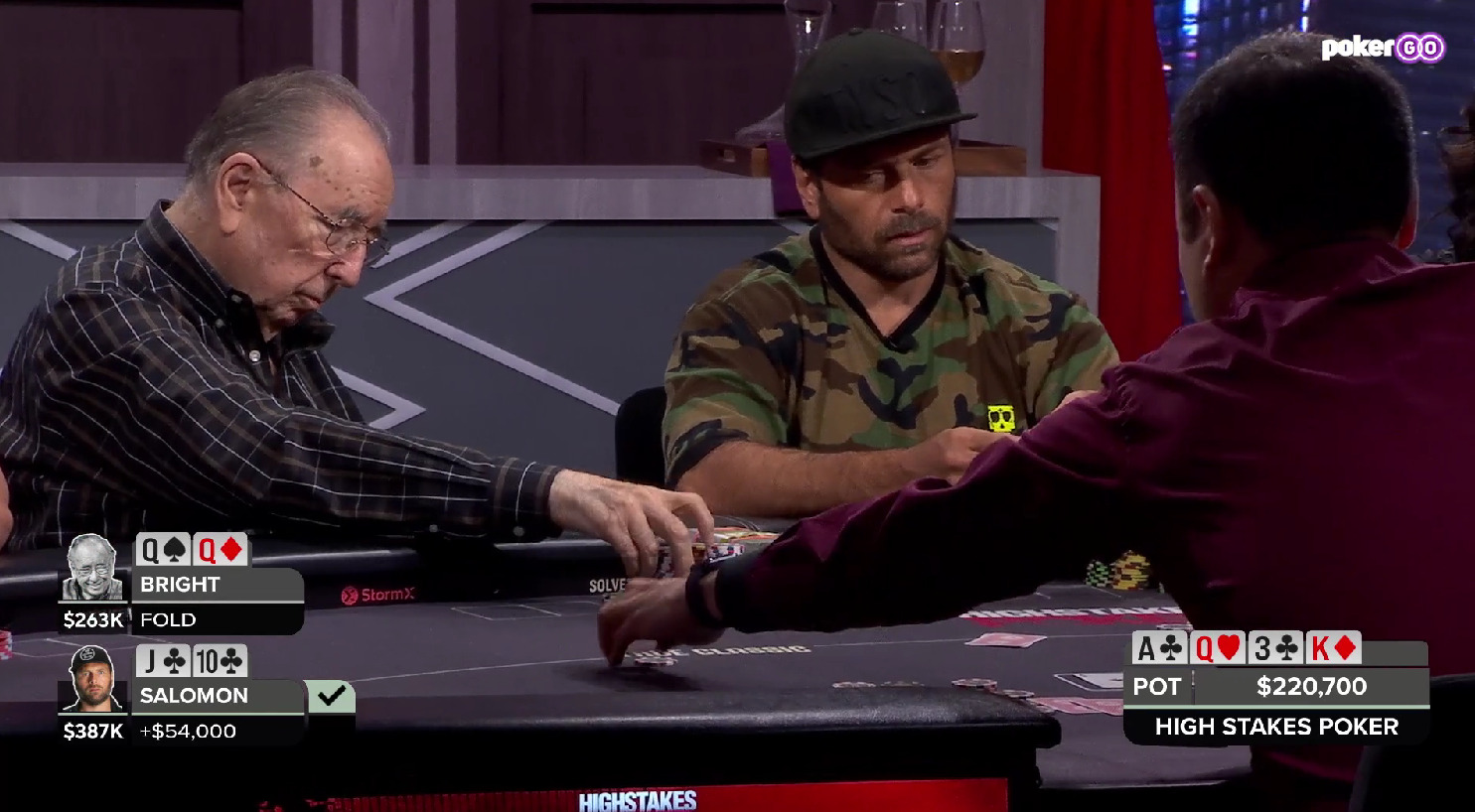 High Stakes Poker - Bob Bright Folds Two Sets And Is Right!1