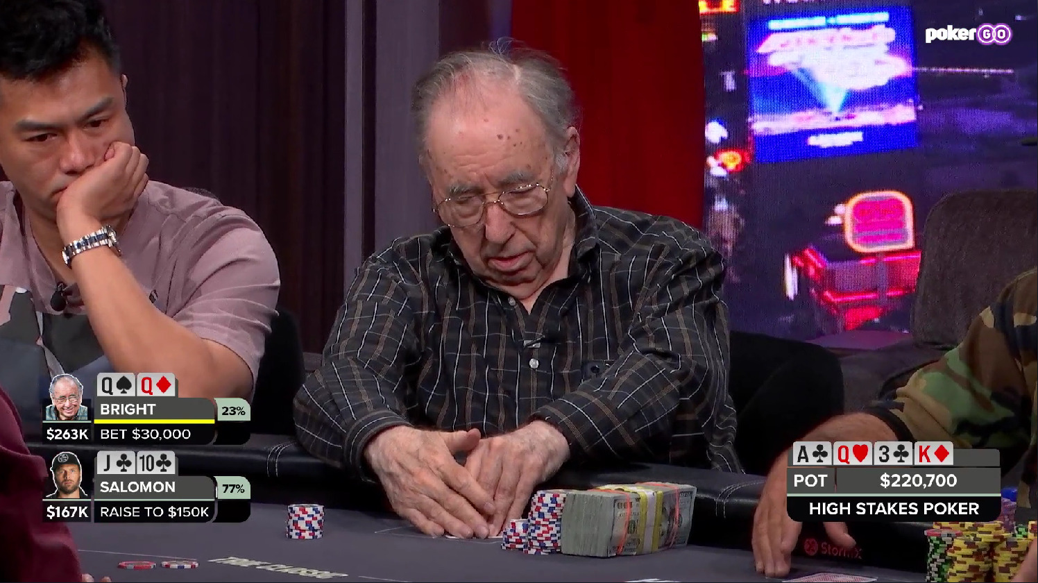 Poker Hand of the Week - Bob Bright Folds A Set of Queens To Rick Salomon
