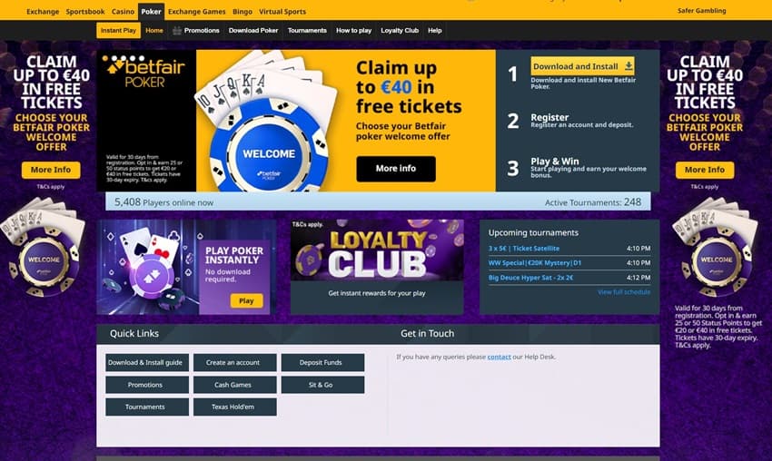 betfair poker website
