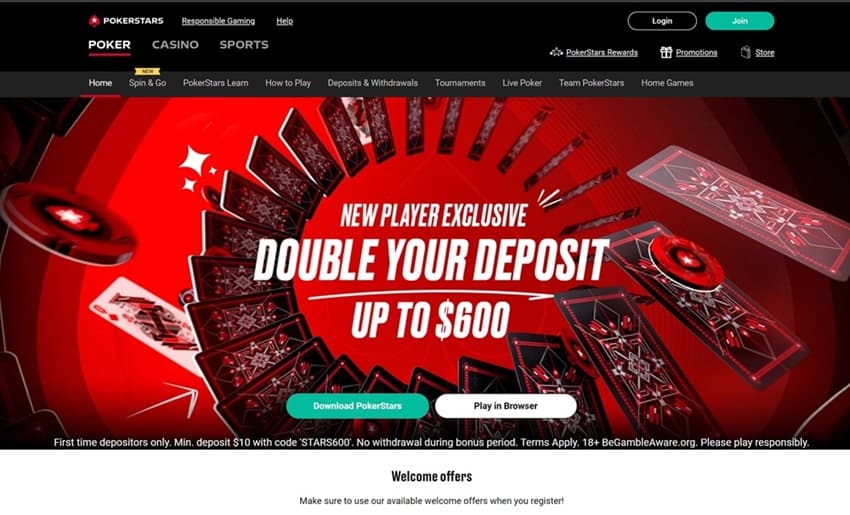 pokerstars website