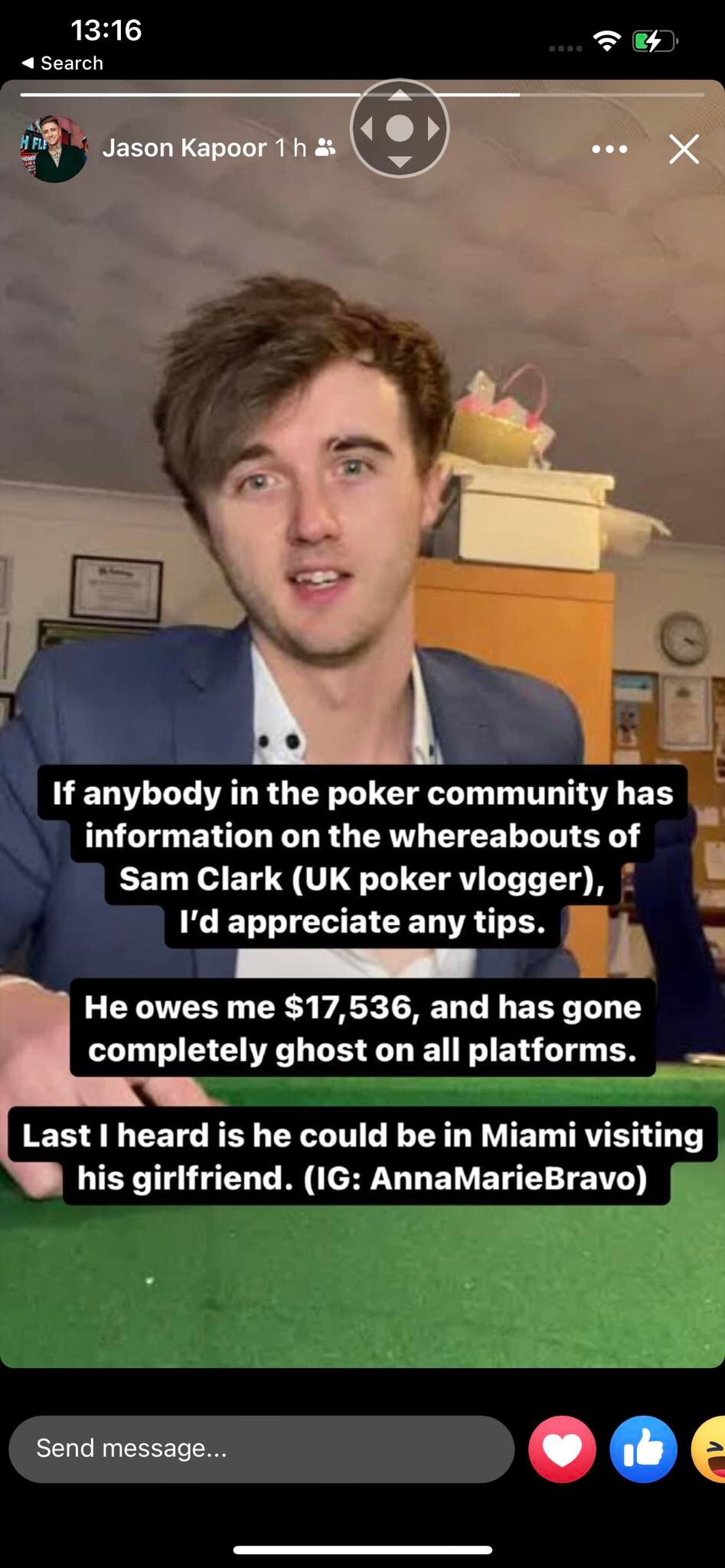 UK Poker Vlogger Sam Clark Allegedly Scammed Poker App Club Owners (2)