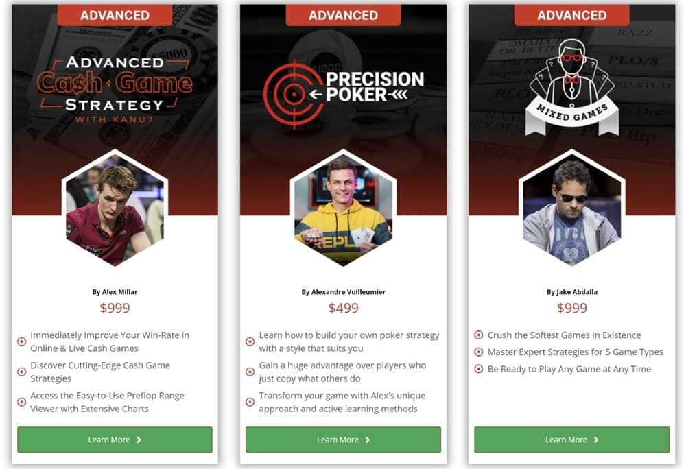 Further Upswing Poker Courses and Tools