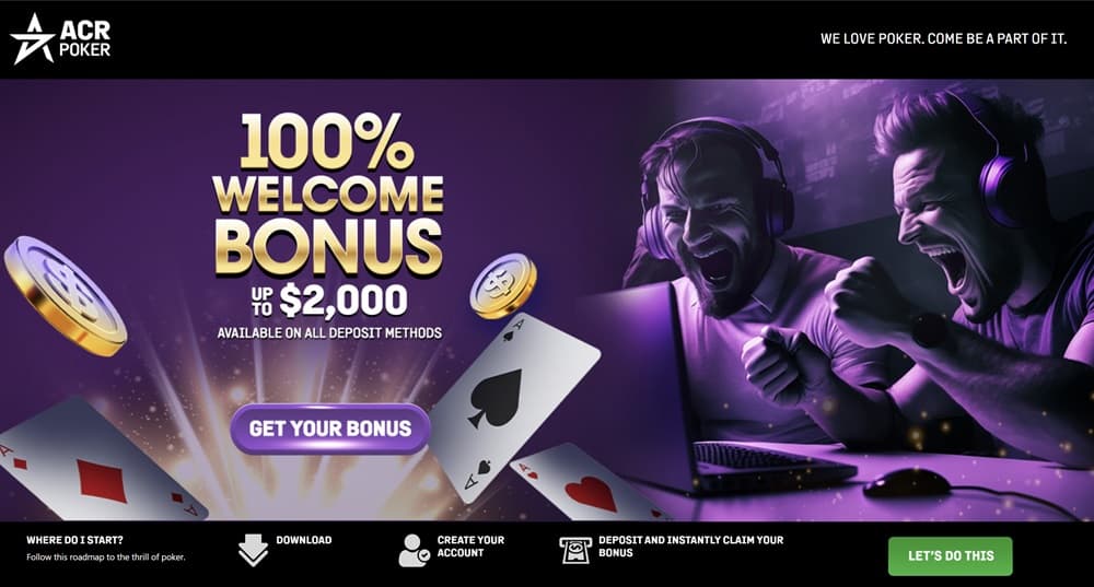 ACR Poker Welcome Bonus