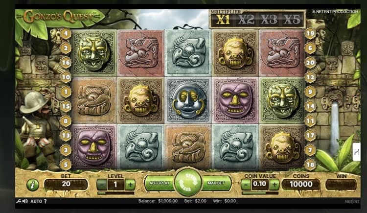 Gonzos Quest Bitcoin Casino Slot