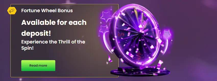 bizzo casino fortune wheel bonus