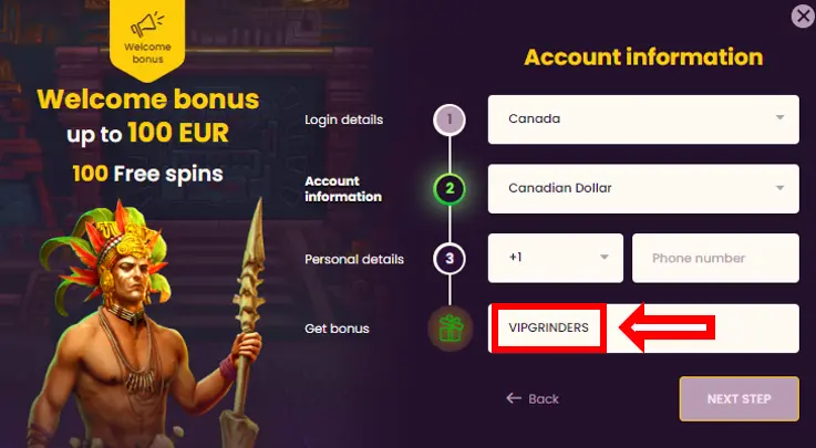 bizzo casino promo code bonus registration