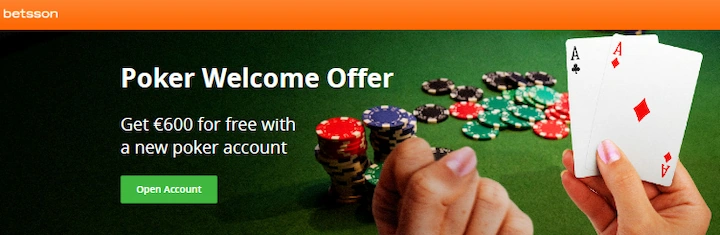 betsson poker welcome offer