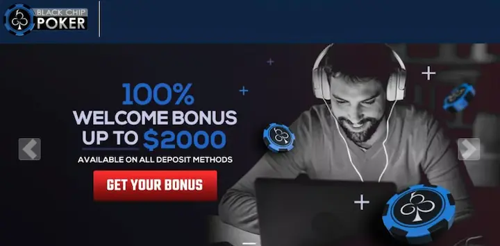 black chip poker welcome bonus