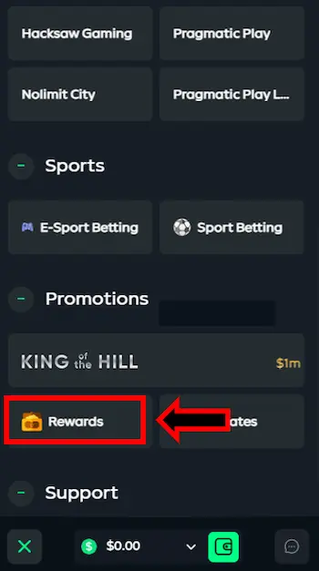 gamdom rewards