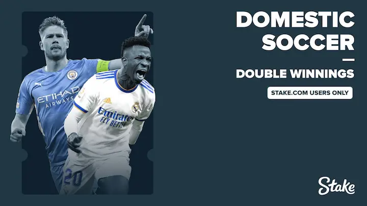 stake.com domestic soccer double winnings